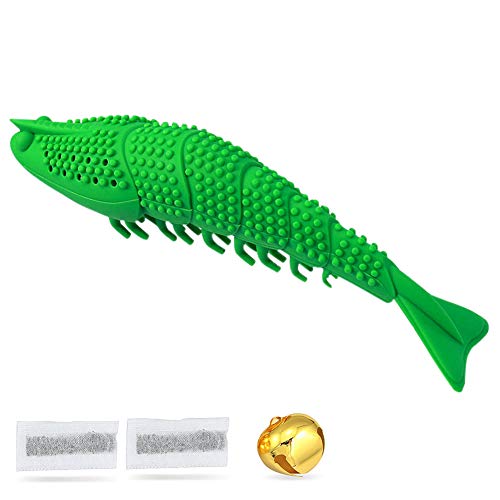 Sansund Cepillo de Dientes Gatos, Juguete para Masticar, Forma de Cangrejo, Limpieza de Dientes de Gatito y Cuidado Dental