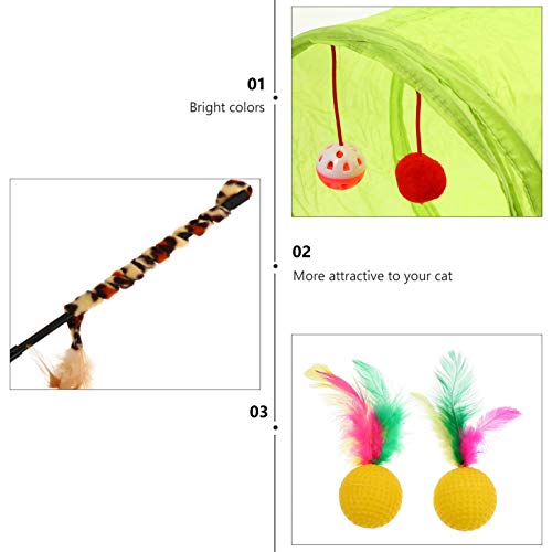 Scicalife 21 Unidades de Juguetes para Gatos Surtidos de Juguetes para Gatos Juguetes Interactivos para Gatos Bolas de Arruga para Gatos Cachorros Gatitos Gatitos