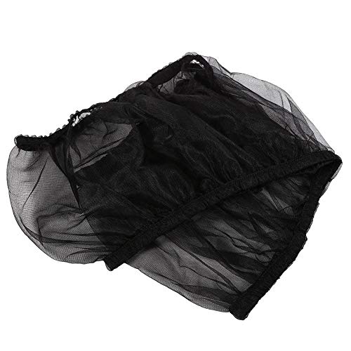 Seacanl Recogedor de Semillas, Cubierta de Jaula de pájaros, Protector de Semillas para Loros Productos para Mascotas para periquitos(Black)