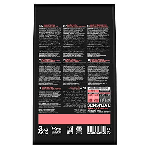 Sensitive / Salmón y Patatas 3 kg