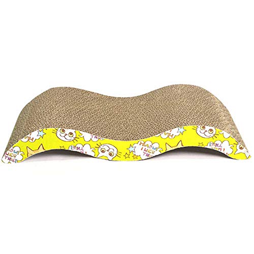 SH 2 Pack Rascador de Gatos de cartón, rascador Curvado para Gatos, Almohadilla de Repuesto para rascar Gatos, Reversible, Almohadilla rascador para salón, sofá Cama