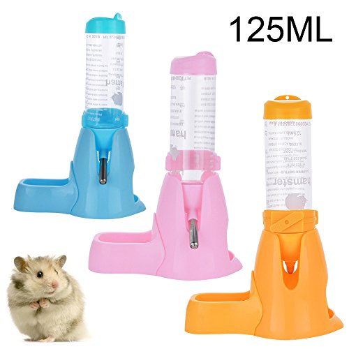 ShareWe Botella de Agua para Animales Dispensador Waterer Automático con Recipiente Tapa para Mascotas Gato Hamsters Ratas Cobayas Hurones Rabbits Conejos Animales pequeños
