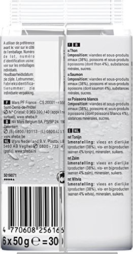 Sheba Délices du Jour – Nourriture Humide pour Chat Adulte - Sélection aux Poissons en Gelée – Sachets Fraîcheur 72 x 50g