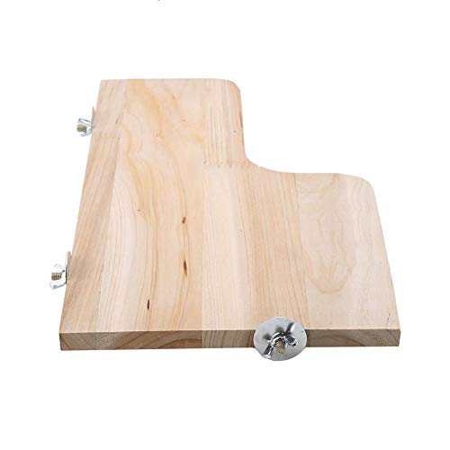 Sheens Plataforma de hámster, Juguete de trampolín de Animales pequeños en Forma de L Salto de Madera Escalada Zona de Juegos para ratón Ardilla de Chinchilla Jerbo Enano