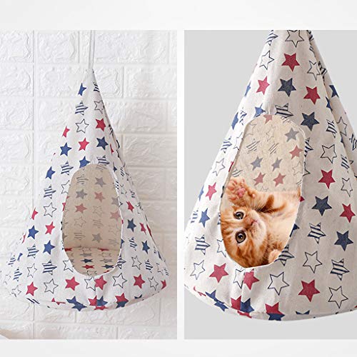 Shenxay Hamaca colgante para gato de la cama de la casa del gato de la tienda de campaña de la mascota perca de juguete de