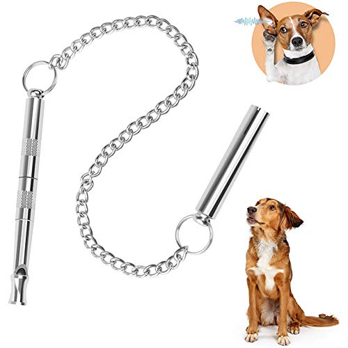 Silbato Ahuyenta Perros Silbato Supervivencia Silbato de Metal Profesional silbatos para Perros Perro SIDA Perro silencioso silbatos