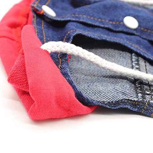 SILD - Chaqueta Vaquera para Perro, para Perros pequeños, medianos, con Capucha, Color Azul (L)