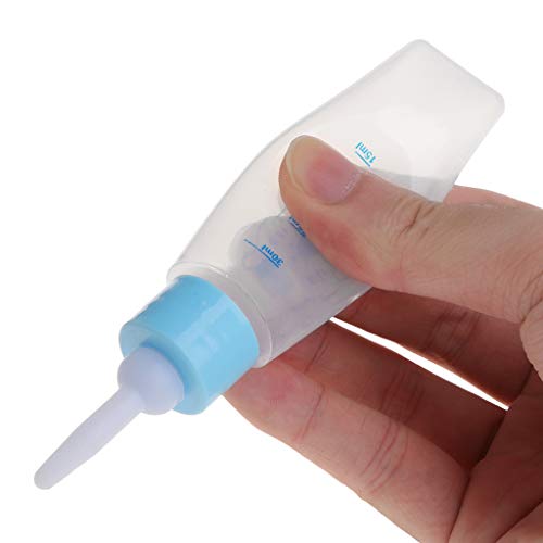 SimpleLife Biberón para Mascotas Pet 30ml Silicona Pezón Leche Biberón para alimentación para recién Nacidos o huérfanos Hámster de Animales pequeños Gato Perros Cachorro