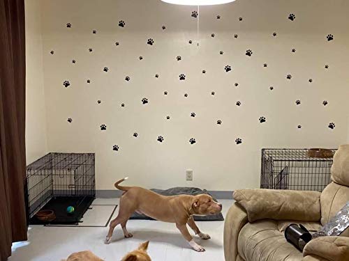 SITAKE 76 pegatinas para decoración de perros, 40 pegatinas para mascotas con estampado de pata de perro y 36 pegatinas para huesos de perro, pegatinas para la habitación de niñas y niños