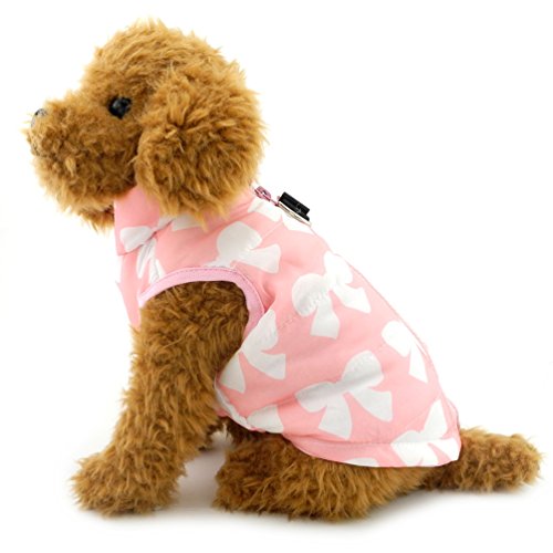 smalllee _ Lucky _ store arnés pequeño perro gato chaleco niño Niña mascota Invierno Ropa Acolchado