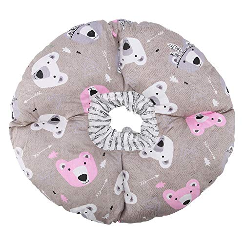 Smandy Collar de protección para Mascotas, Círculo de Borde Suave para Mascotas Collar de protección contra mordidas Collar de Seguridad Collar para Perros de Gato Cachorros de Mascotas(Café)