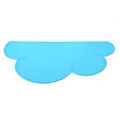 Smandy Esteras de alimentación, Comida de Silicona en Forma de Nube Plato de alimentación de Plato de Plato Placemat para Cachorro de Perro Mascota(Azul)