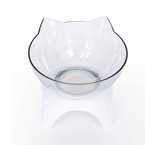 Sobeta Cuencos para Gatos, comedero ortopédico antivómitos para Gatos PurrBowl, con Soporte Elevado, Cuenco alimentador de Agua para Alimentos para Mascotas (Soltero)