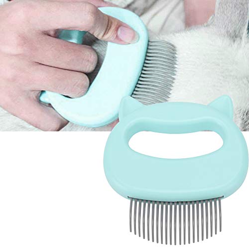 Solomi Pet Comb, ABS Shell Masaje Peine Grooming Cepillo de Limpieza del Cabello para Mascotas Gato Perro 3 Colores Opcional(Verde)