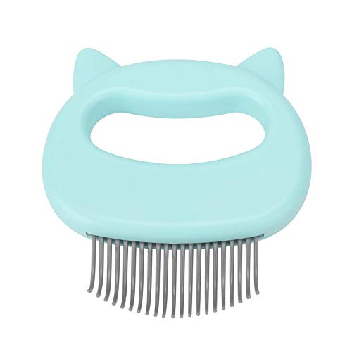 Solomi Pet Comb, ABS Shell Masaje Peine Grooming Cepillo de Limpieza del Cabello para Mascotas Gato Perro 3 Colores Opcional(Verde)
