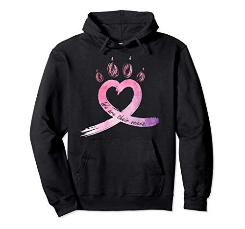 Somos sus voces Equipo de Rescate de Conciencia Animal Sudadera con Capucha