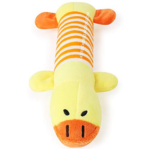 Suinga Patito DE Peluche para Perros. Patito de Peluche Suave con chirriador Interior Que hará Que tu Perro se divierta Durante Horas