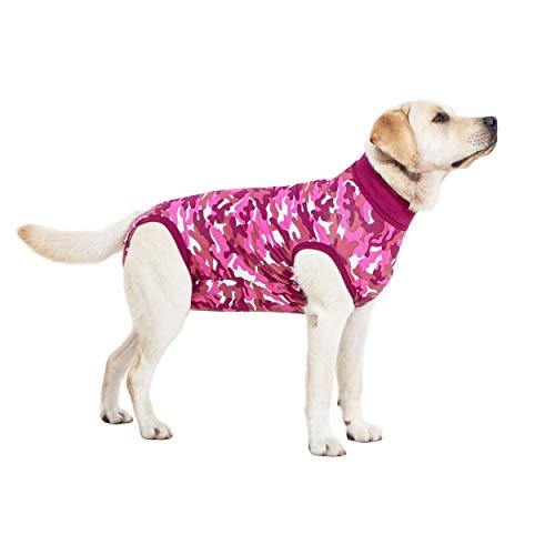 Suitical Recovery Suit Perro, XS, Camuflaje Rosa