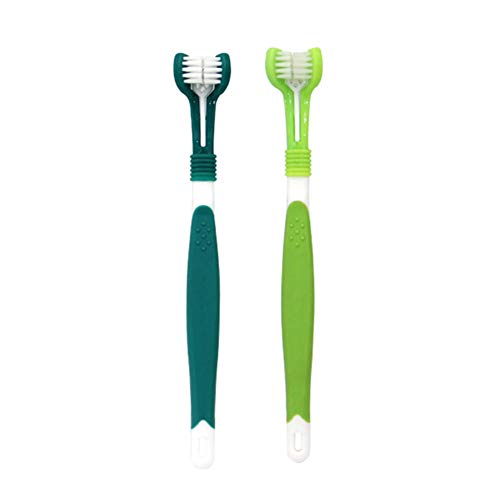 Sunfauo Cepillo Dientes Perro Cepillo De Dientes para Perros para Cepillo de Dientes Perro pequeño Cepillo de Dientes Los Perros Cepillo de Dientes
