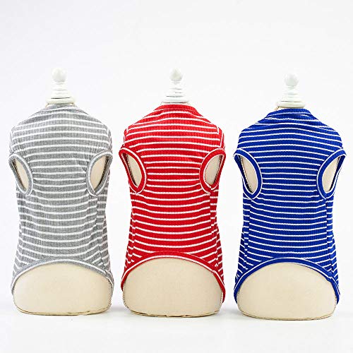 SYQY Primavera y Verano Ropa para Perros Ropa para Perros Chaleco de Cinco Colores-Escarlata_XXL