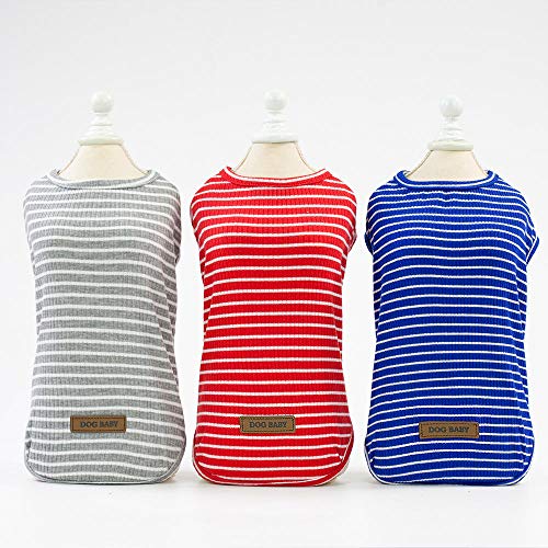 SYQY Primavera y Verano Ropa para Perros Ropa para Perros Chaleco de Cinco Colores-Escarlata_XXL