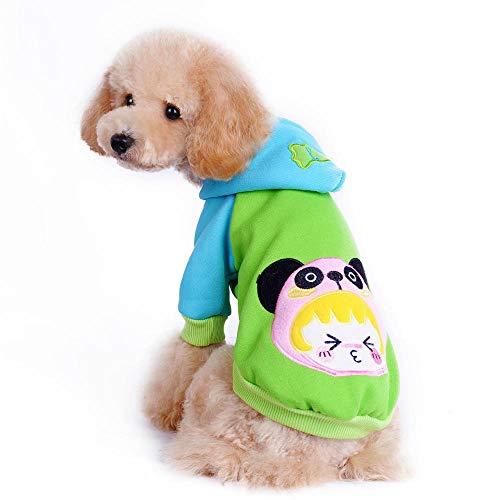 SYQY Ropa para Perros suéter de Caramelo-Verde Oscuro_XS