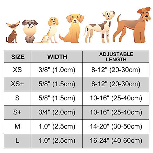 TagME Collar Perro Ajustable,Collar Nylon Reflectante,para Caminar Correr Entrenamiento,para Perros Extrapequeños,Gris,1.5cm De Ancho