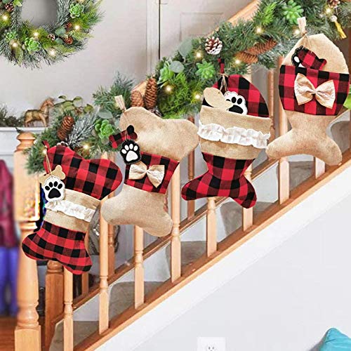 tangger Mascota Gatos Regalo Medias Navideñas Forma de Pez Decoración Navideña (Gato)