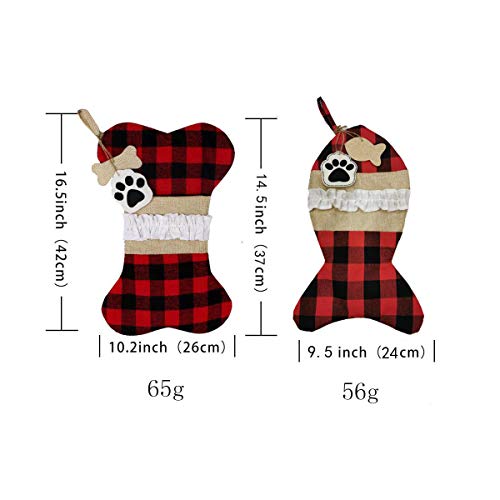 tangger Mascota Gatos Regalo Medias Navideñas Forma de Pez Decoración Navideña (Gato)