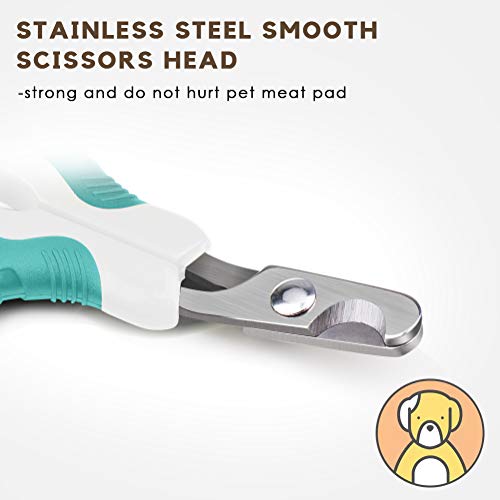 Tarnel Recortador de Tijeras para Mascotas Gato Tijeras recortador para Gatos Conejos y Animales pequeño cortaúñas para Garras de Gato Tijeras Acero Inoxidable diseño Curvo de 25 Grados