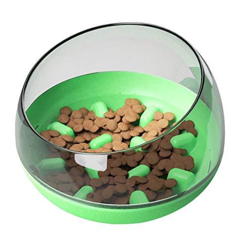Taza de fondo redondo Antideslizante Cuenco interactivo para perros Fun Maze Alimentador automático lento, Respetuoso con el medio ambiente, Duradero, Adecuado para alimentos húmedos o secos, Para tod
