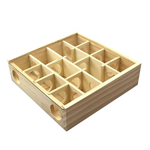 Teekit Pet Hamster Laberintos de Madera Túnel Gerbil Rat Rat Ratones Pequeños Animales Jugar Juguetes