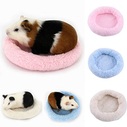 Tenlacum New Guinea Pig - Colchoneta de Invierno para Mascotas (tamaño pequeño), diseño de Erizo, Color Crema