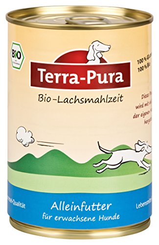 Terra Pura Bio de Perros Ass Forro salmón Comida, 12 Unidades (12 x 400 g)