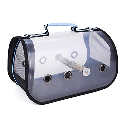 Terynbat Bird Cage bag, jaula de viaje de pájaro gato y perro transparente fuera paquete portador transparente mascota pájaro