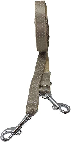 The-Royal-Dog and Cat Correa para perro Dotty beige con lunares blancos 180 x 1,5 cm