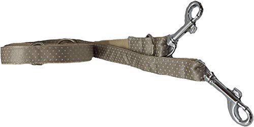 The-Royal-Dog and Cat Correa para perro Dotty beige con lunares blancos 180 x 1,5 cm