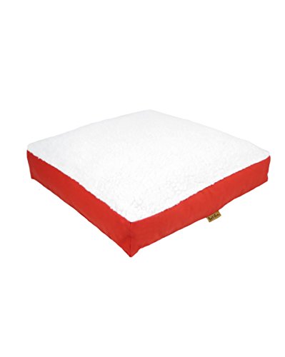 ThePetLover TPL120025 Cojín para Perros con Borreguito, Rojo