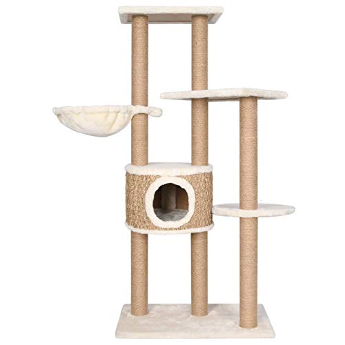 Tidyard Árbol para Gatos con Poste Rascador Árbol Rascador para Gatos 126 cm Hierba Marina