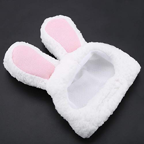 TOPINCN Sombrero de Oreja de Conejo Profesional Gato Peluca Linda Mascota Traje Cosplay Vestido Cap Costume Bunny para Gatos y Perros pequeños Traje de Fiesta Accesorio
