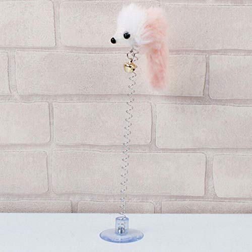 Toruiwa - Juguete para gatos, animales de compañía, campana, gato, juguete interactivo, ratón de primavera