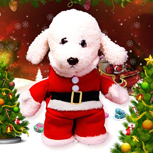 Toyvian - Disfraz de Navidad con gorro de Papá Noel para perros, gatos, abrigo de invierno (rojo y blanco)