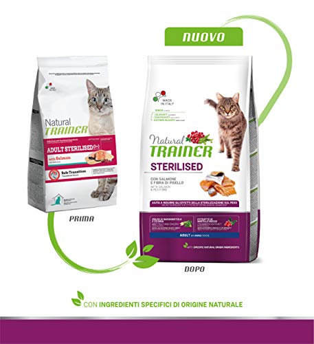 TRAINER Natural Feline STERILISED Salmon 10KG