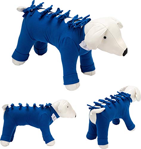 Traje postoperatorio para Perros y Gatos, Protege heridas y Vendajes, Garantiza higiene, Limpieza y Libertad de Movimiento. Modelo 031 - Abdomen, tórax Entallado y Todos los Miembros (L)