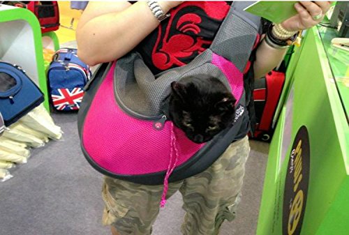 Transportín Bolsa Viaje Bolso de Hombro para Pequeños y Medianos Mascotas Perros Gatos Bolsa Portátil Bolsa Plegable para viaje de Tren y Metro