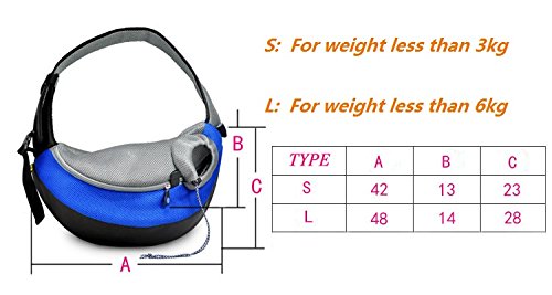 Transportín Bolsa Viaje Bolso de Hombro para Pequeños y Medianos Mascotas Perros Gatos Bolsa Portátil Bolsa Plegable para viaje de Tren y Metro