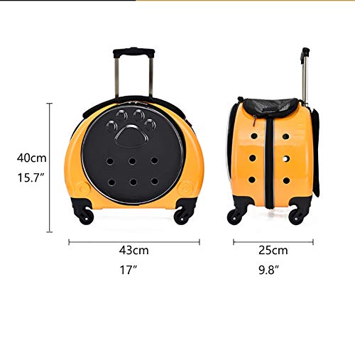 Transportin perro grande Hombros del animal doméstico del gato del perro Mochila cochecito de ruedas bolso de la bolsa del Pequeño Mediano viajes al aire libre respirable múltiples usos Colores mochil