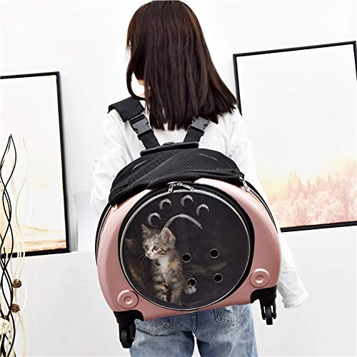 Transportin perro grande Hombros del animal doméstico del gato del perro Mochila cochecito de ruedas bolso de la bolsa del Pequeño Mediano viajes al aire libre respirable múltiples usos Colores mochil