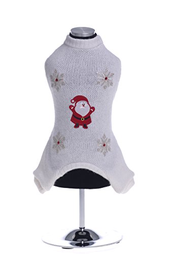 Trilly tutti Brilli Mindy Angora - Suéter de Lana con Bordado y Swarovski, 2X-pequeño, Color Blanco