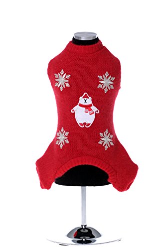 Trilly tutti Brilli Rufus Angora - Suéter de Lana para Perro, Talla X, Color Rojo
